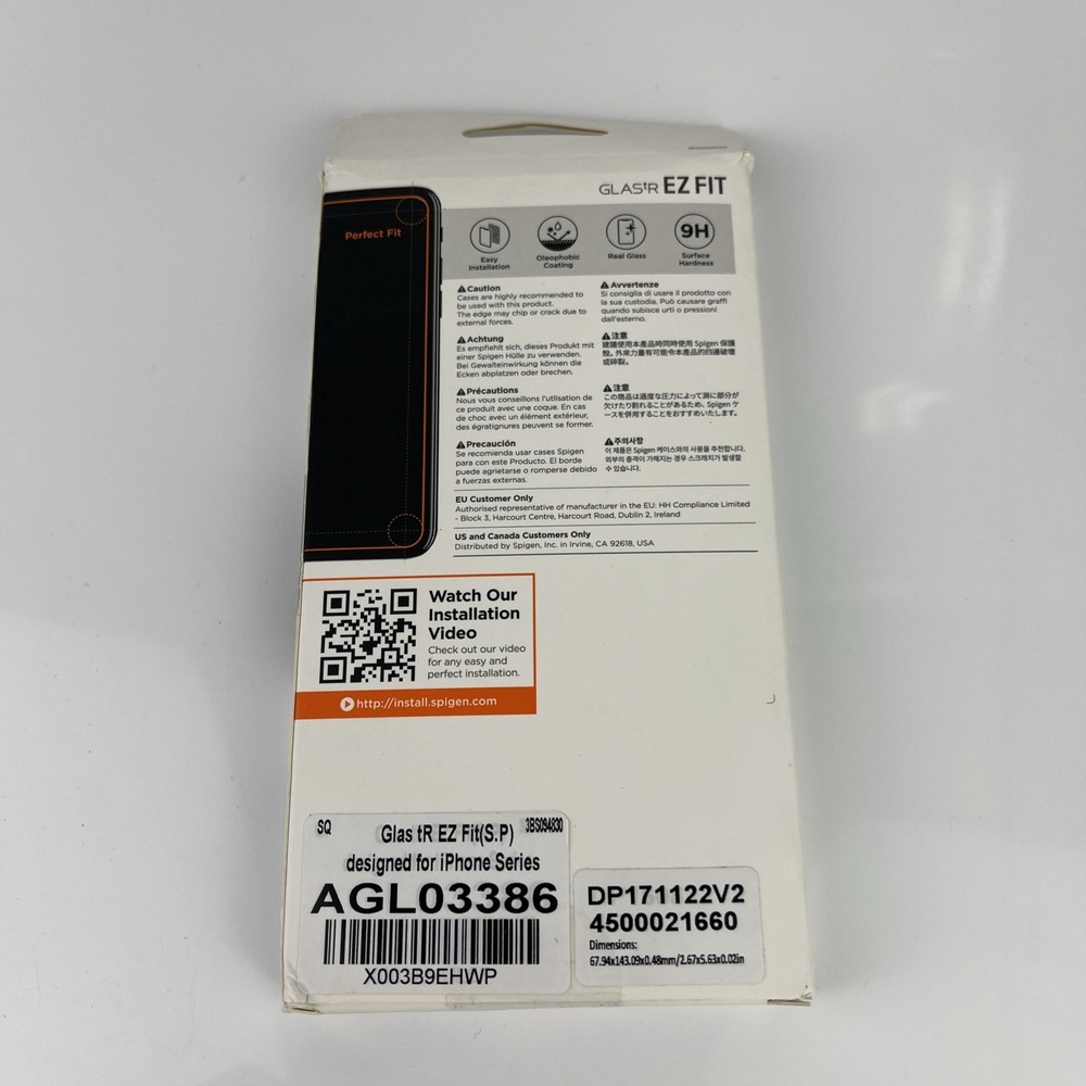 Spigen‎ GLAStR Ez Fit iPhone Series Screen Protector (2 Pack) New in Box - Picture 2 of 7